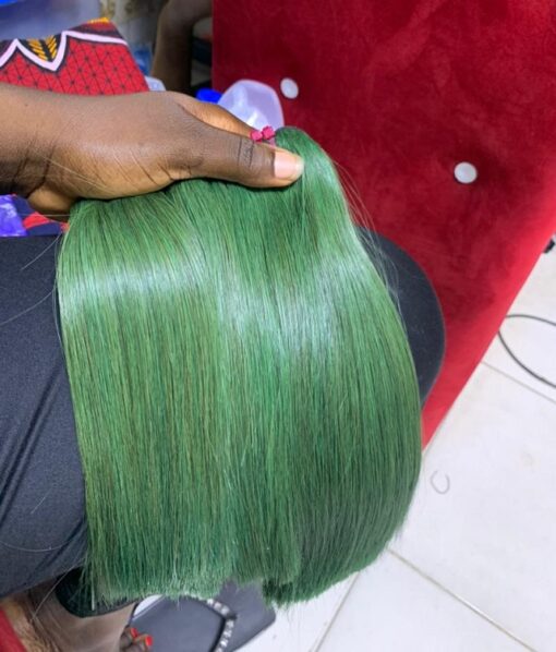 10″ Gucci Bone Straight(green) 200g 2×6 closure