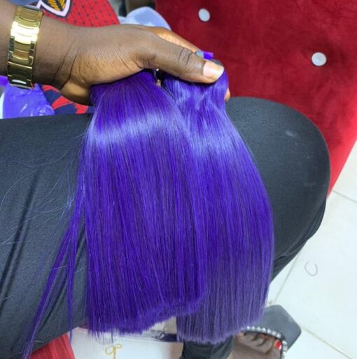 10″ Gucci Bone Straight(purple) 200g 2×6 closure