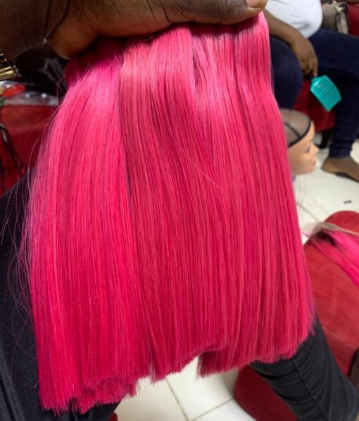 10" Gucci Bone Straight(pink) 200g 2x6 closure