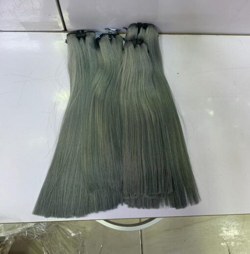 10" Donor Bone Straight(grey) 200g 2x6 closure