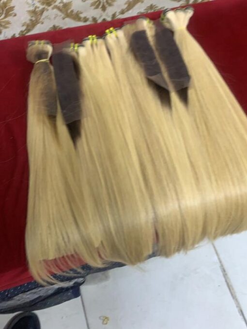 22" Bone Straight (blonde) 2x6 closure