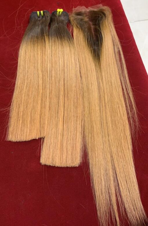 16″ SDD Bone Straight (Dark Root) 2×4 Closure