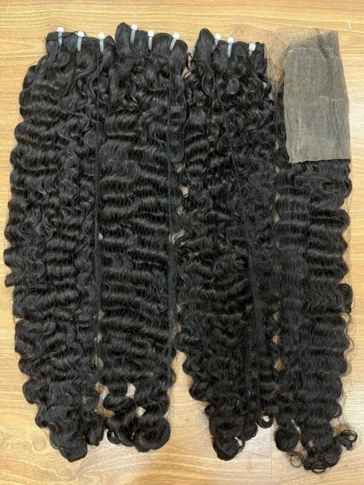 24″ Burmese curls 200g 5×5 closure