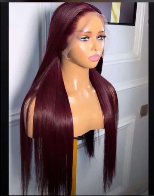 24" SDD Gucci Bone Straight (burgundy) 200g and Frontal