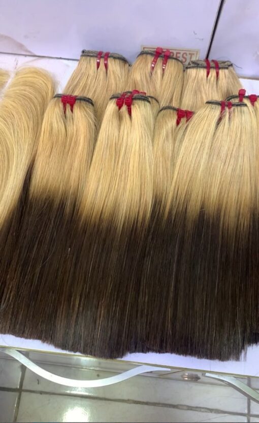 10″ SDD Bone straight (blonde brown) 200g 2×6