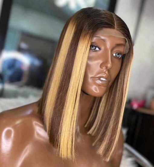 10" Gucci Bone Straight Wig (piano) 2x6 closure