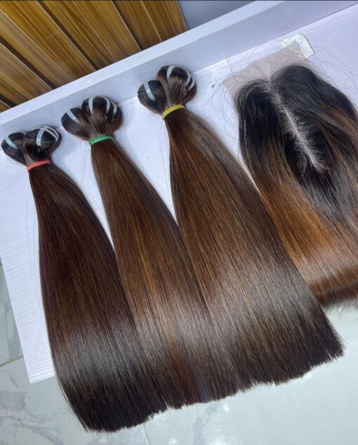 14" Donor Bone Straight 200g & 2x6 Closure